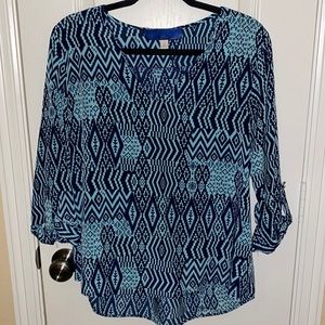 Printed blouse, nice way to jazz up your outfit or make a statement!